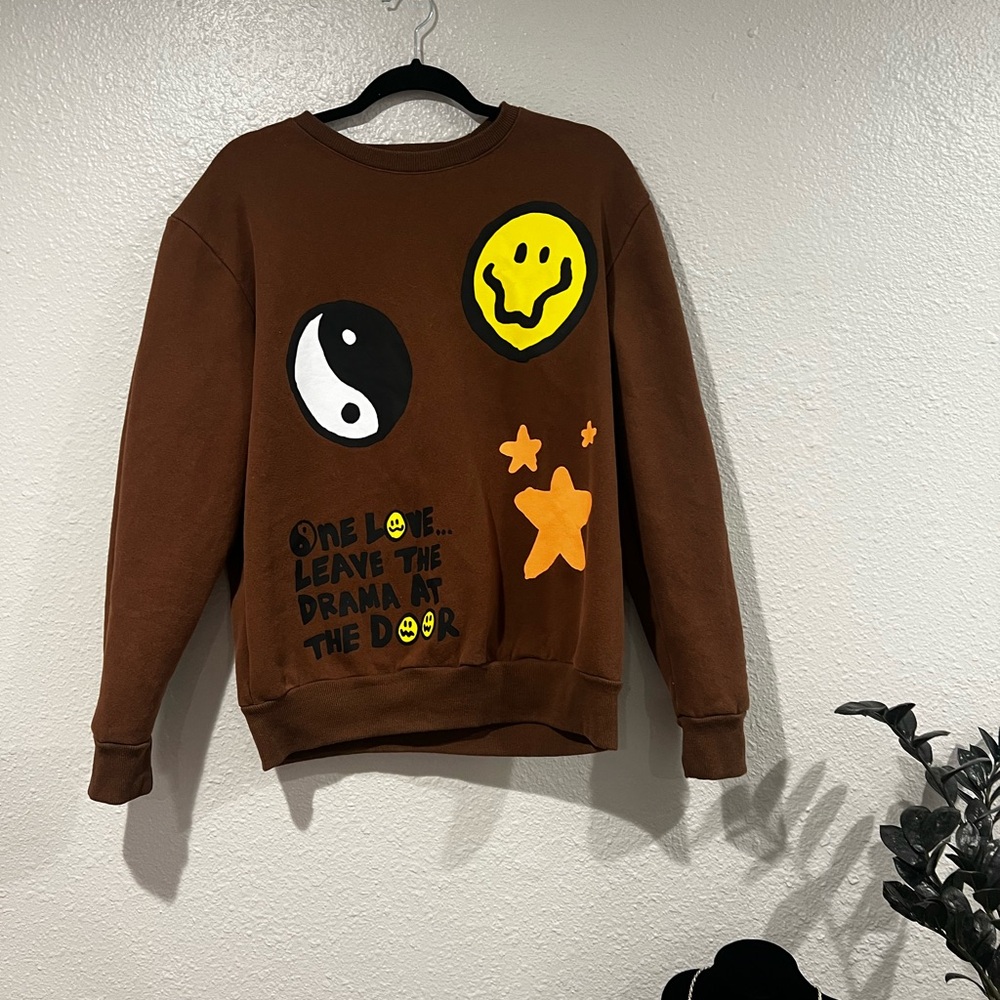 PacSun brown women’s graphic crewneck
